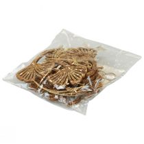 Artikel Deco galge trä gingko deco gingko blad guld 5x6,5cm 12 st