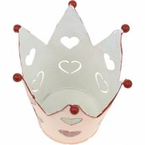 Artikel Dekorativ krona, metalllykta, planter för Alla hjärtans dag, metalldekoration med hjärta