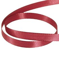 Artikel Dekorativt band smalt taftband Bordeaux 10mm 50m