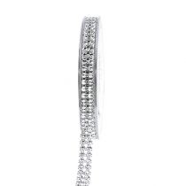 Artikel Dekorativt band silver, glansigt 10mm 4m