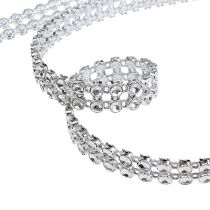 Artikel Dekorativt band silver, glansigt 10mm 4m