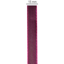 Artikel Smalt taftband för kreativa dekorationer, 15 mm brett, 50 m långt
