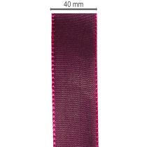 Artikel Presentband, lila taftband, elegant glänsande, 25 mm brett, 50 m långt
