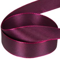 Artikel Presentband, lila taftband, elegant glänsande, 25 mm brett, 50 m långt