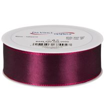 Artikel Presentband, lila taftband, elegant glänsande, 25 mm brett, 50 m långt