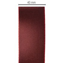 Artikel Rött taftdekorationsband, mångsidigt, 40 mm x 50 m