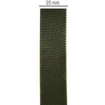 Artikel Dekorativt band, glänsande taftband för dekoration, 25 mm brett, 50 m långt