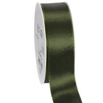Artikel Satinband för presentinslagning, taftband, grönt, 40 mm brett, 5 m långt