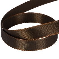 Artikel Brunt taftband för festlig dekoration, 15 mm brett, 10 m långt