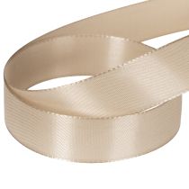 Artikel Dekorativt band satinbeige taftband 25mm 50m