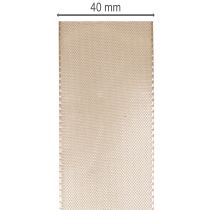 Artikel Dekorativt taftband på rulle, rosettband, 40 mm brett, 50 m.