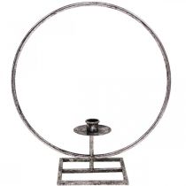 Artikel Dekorring metall ljusstake silver shabby chic Ø32cm