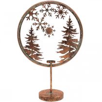 Artikel Dekorring Jul Vinterfot värmeljushållare skog Ø37,5cm
