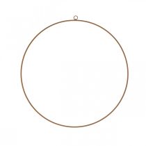 Dekorring metall, metallring för upphängning, dekorativ ring patina Ø28cm 4st