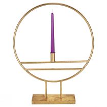Artikel Dekorationsring med fotljusstake metalldekor guld Ø44,5cm