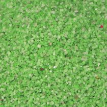 Artikel Dekorationssand grön neonsandfärgad sand 0,5 mm neongrön 1 kg