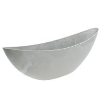 Artikel Dekorativ skål ljusgrå 55,5cm x 14cm H17,5cm 1 st.