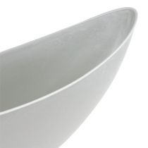 Artikel Dekorativ skål ljusgrå 55,5 cm x 14 cm H17,5 cm, 1 st
