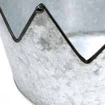 Dekorativ skål metall skål krona Ø26,5/22,5/19cm set om 3