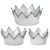 Artikel Dekorativ skål metall skål krona Ø26,5/22,5/19cm set om 3