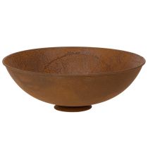 Artikel Dekorativ metallskål, rostfärgad, vintagedekor, Ø34cm H12cm