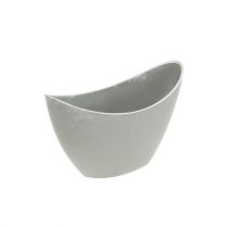 Artikel Dekorskål plastgrå 20cm x 9cm H11,5cm 1 st