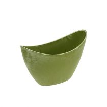 Dekorskål plast ljusgrön 20cm x 9cm H11,5cm, 1p