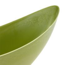Artikel Dekorskål plast ljusgrön 39cm x 13cm H13cm 1 st