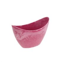 Artikel Dekorskål plast rosa 20cm x 9cm H11,5cm 1 st