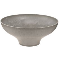 Artikel Dekorativ skål med bas, rund växtskål, grå, Ø19cm, H8cm