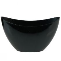 Artikel Dekorationsskål svart oval växtbåt 24x9,5cmx14,5cm