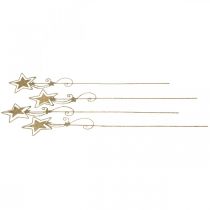 Artikel Deco plug star guld glittrande H54cm 4st