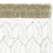 Bordstejp dekorativt tyg champagne x 2 diverse 35x200cm