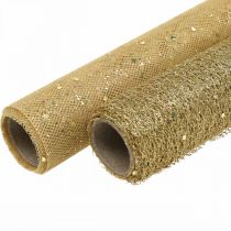 Artikel Bordsduk Deco Tyg Gult Guld x 2 Blandat 35x200cm