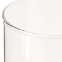 Artikel Dekorativ vas, blomstervas, glasvas, färglös Ø9cm H20cm