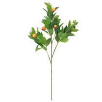 Artikel Dekorativ orange gren och blommor Konstgjord orange gren 78cm