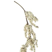 Artikel Dekorativ gren snöbär vintergirlang krämfärgad 130cm