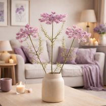 Artikel Konstgjord silkesblomma med dill för modern inredning 70 cm