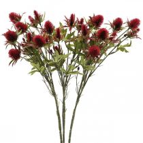 Artikel Thistle Artificial Flower Red Burgundy 10 Flower Heads 68cm 3st
