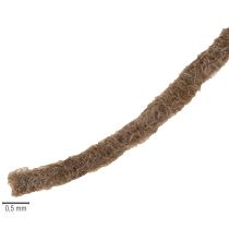 Artikel Brunt ullsnöre, 55m dekorativt snöre för blomsterhandel och hantverk