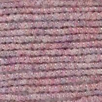 Artikel Ullsnöre med rosa och guldtråd, 5m x 5mm med ståltråd, för dekoration och pyssel
