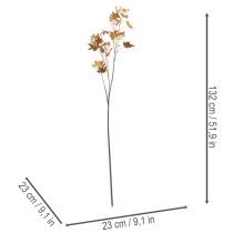 Artikel Konstgjord höstgren av sötgummiträd med löv och fruktklasar, 132 cm