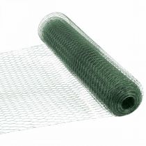 Hexagonal mesh grön tråd PVC-belagd trådnät 50cm × 10m