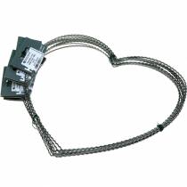 Artikel Wire heart 30cm vågring för väggkrans krans ring hjärta 10st