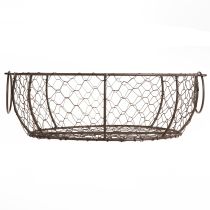 Artikel Trådkorgskål med handtag Brun Ø35/30/25 cm Set om 3