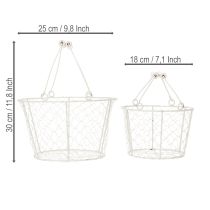 Artikel Dekorativa trådkorgar som en dekorativ lösning för kreativ trädgårdsdesign, 30 cm, 1 set