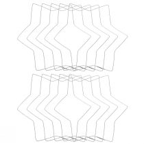 Artikel Trådstjärna vågring trådstjärnor för kransar 30cm 10 st