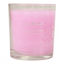 Doftljus i glas doftljus för körsbärsblom rosa H8cm