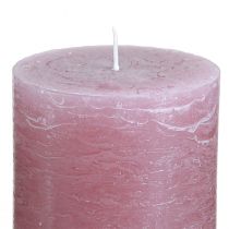 Artikel Eleganta antika rosblockljus 70×80 mm, set om 4, för bordsdekoration, adventskrans och romantisk stämning