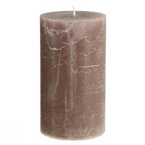 Artikel Enfärgade ljus bruna pelarljus 85×150mm 2 st